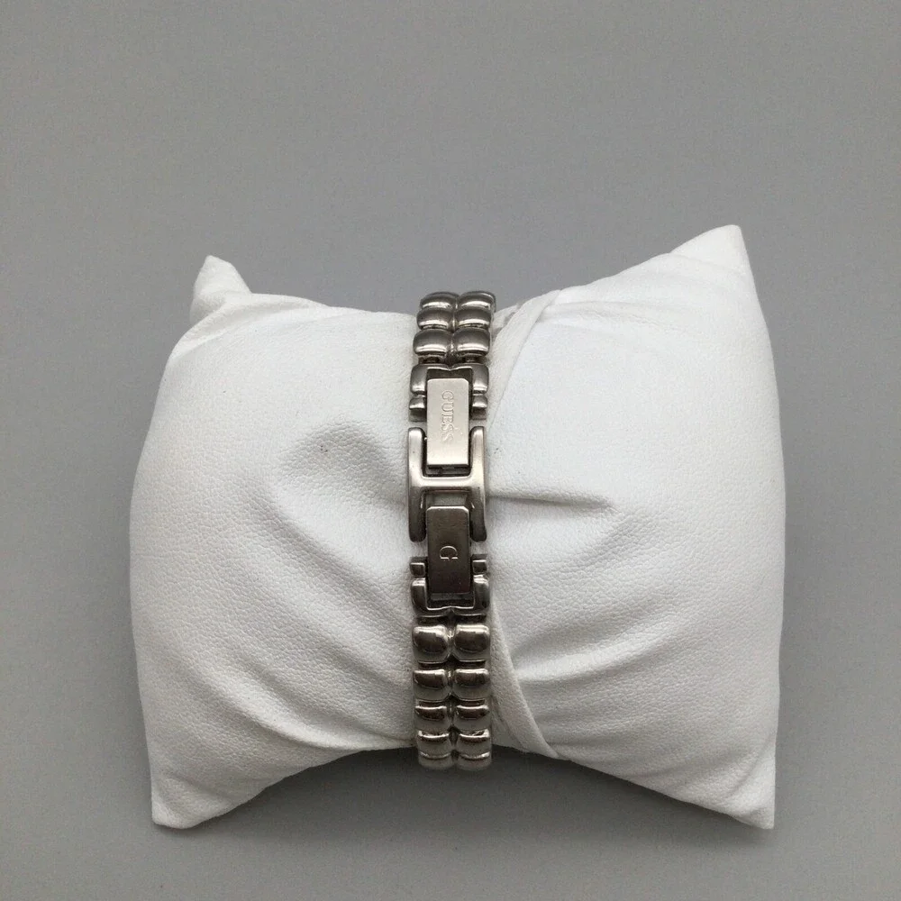Vtg Guess Watch Women 20mm Silver Rose Gold Two Tone New Battery 6.75" - Picture 3 of 15